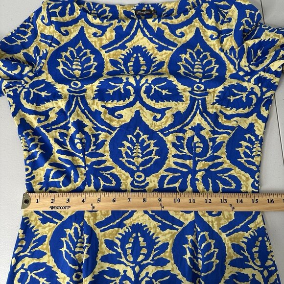 J. Mclaughlin Dress Floral Blue size M - Picture 8 of 11
